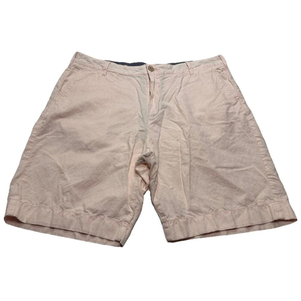 Men's Faherty Malibu Linen Blend Chino Shorts 9
